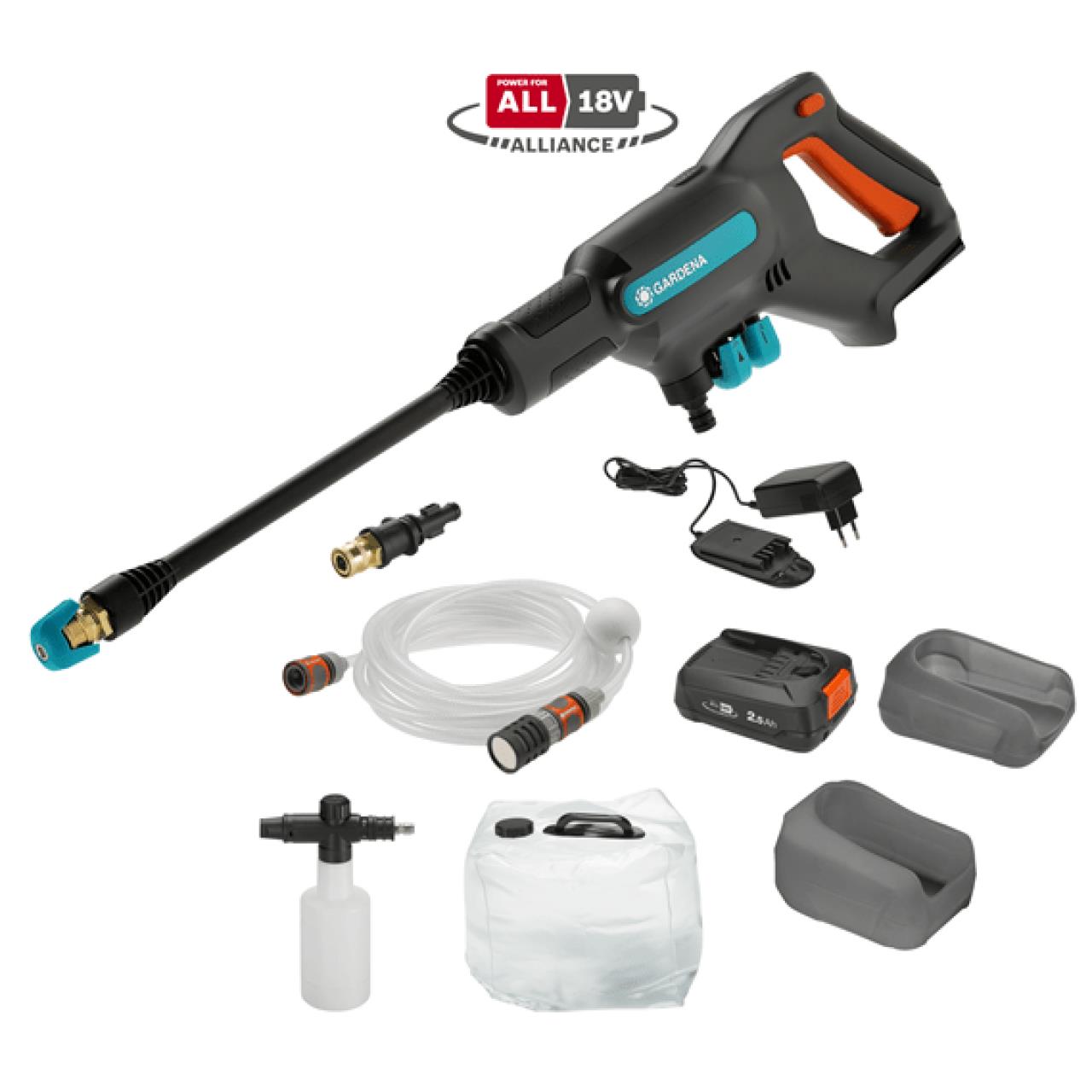 100002161 Akku-Mitteldruckreinger AquaClean 24/18V P4A Premium - inkl. Akku und Ladegerät