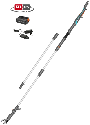 Akku-Teleskop-Baumschere HighCut 360/18V P4A Ready-To-Use Set - inkl. Akku und Ladegerät