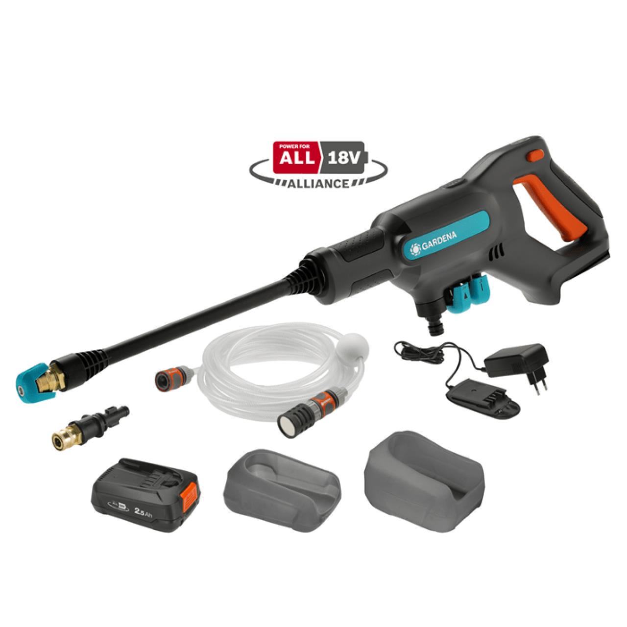 100002162 Akku-Mitteldruckreiniger AquaClean 24/18V P4A Set - inkl. Akku und Ladegerät